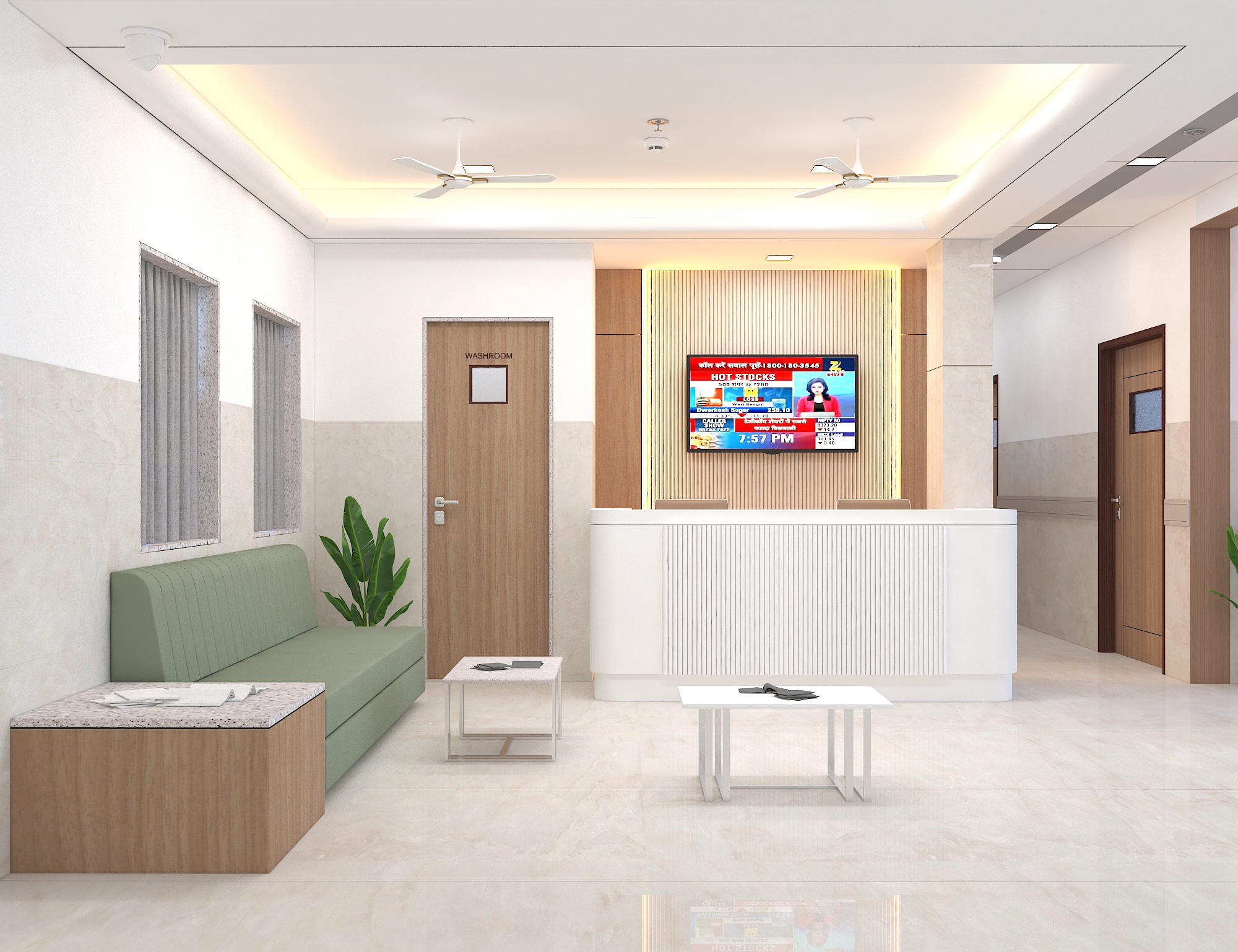 Dr Anbhule Hospital Interior Project | Trance Interiors Image